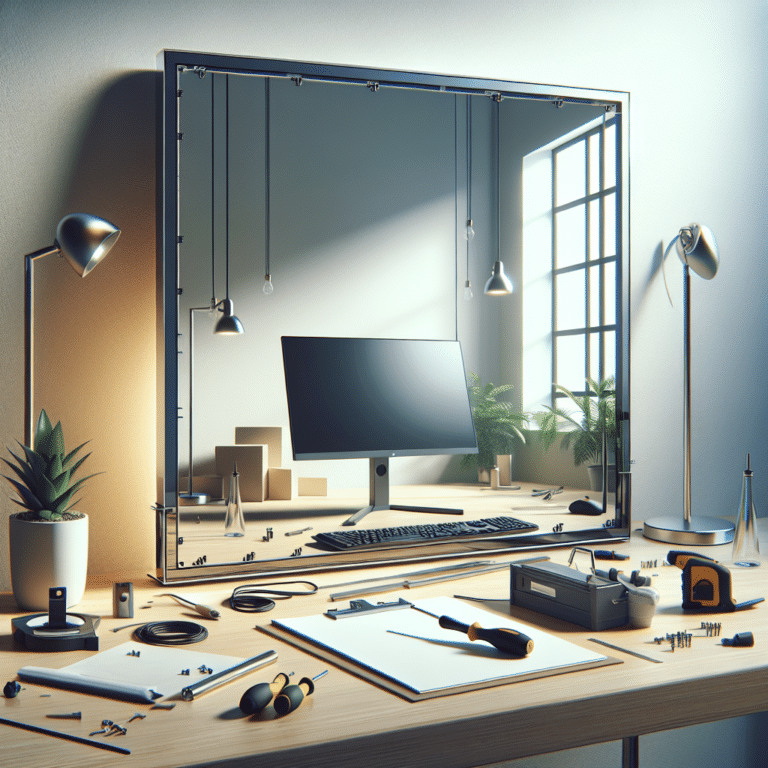 How to Attach a Monitor to Your Mirror Glass