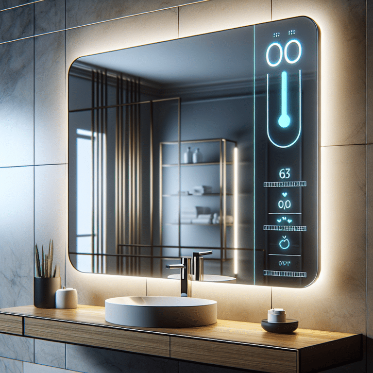 Smart Mirror with Temperature Sensor