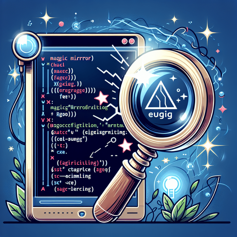 Troubleshooting MagicMirror Configuration File Errors