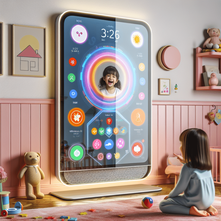 Kids Smart Mirror with Educational Widgets
