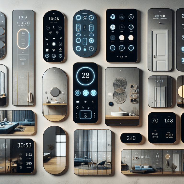 Wall-Mounted Smart Mirror Design Ideas