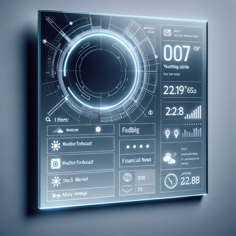 Smart Mirror with Daily News Display.