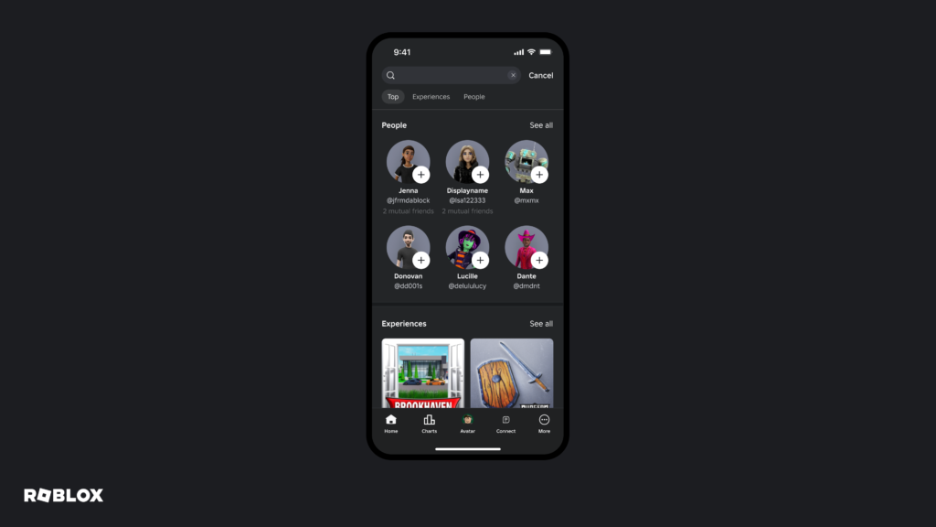 Connections on Roblox Mobile
